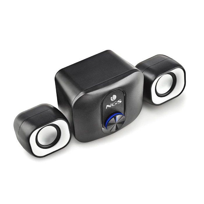 NGS Comet 2.1 Altavoces 2.1 con Subwoofer 20W Plata/Negro NGS Comet 2.1 Altavoces 2.1 con Subwoofer 20W Plata/Negro